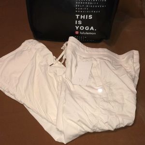 NWT LULULEMON Studio Pant II in Polar Cream